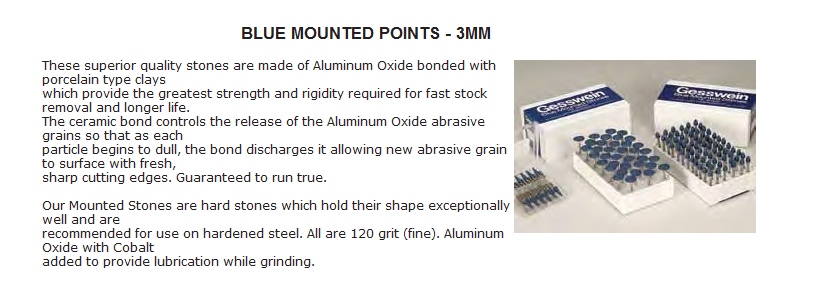 BLUE MOUNTED POINTS